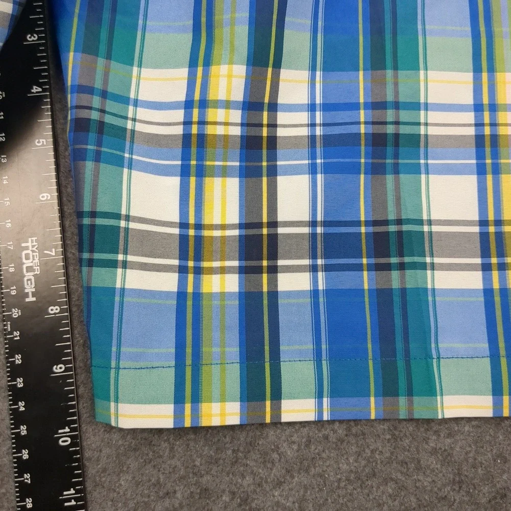 Jack Nicklaus Mens Plaid Golf Shorts‎ Size 36 Blue Green Yellow Polyester